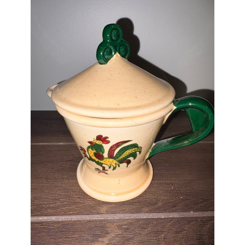 Metlox Poppytrail California Provincial Rooster Creamer Bowl With Lid Vintage